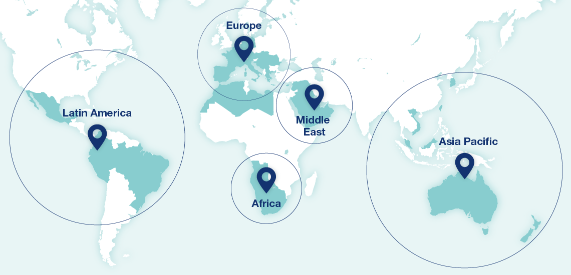 map of Novalac global presence